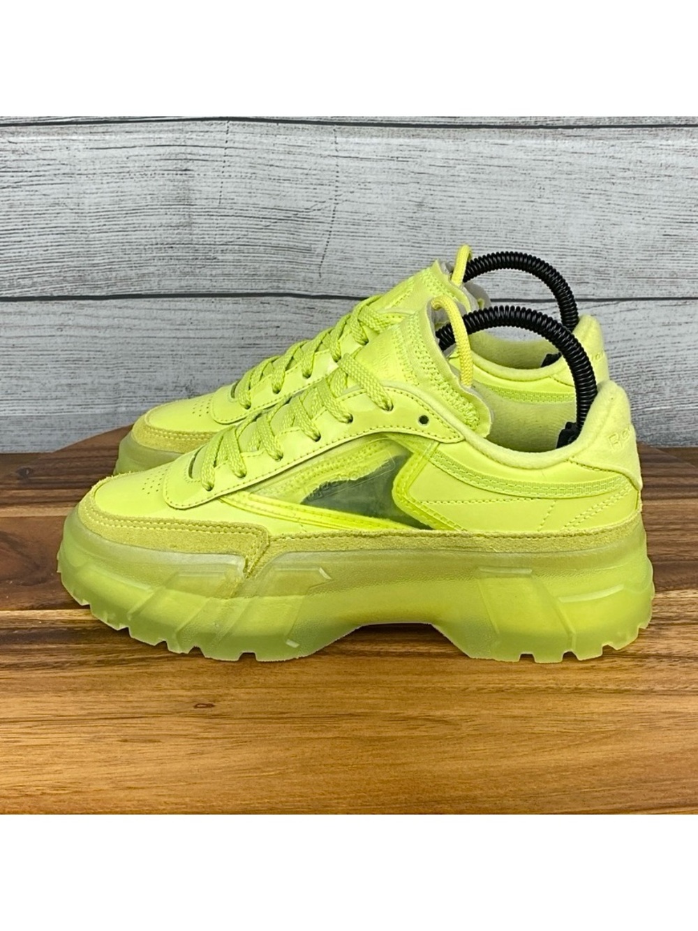Reebok Neon Yellow Platform Sneakers